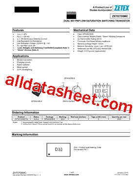 ZXTD720MCTA型号图片