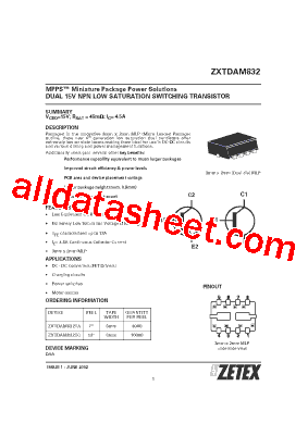 ZXTDAM832TC型号图片