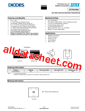 ZXTN618MATA型号图片
